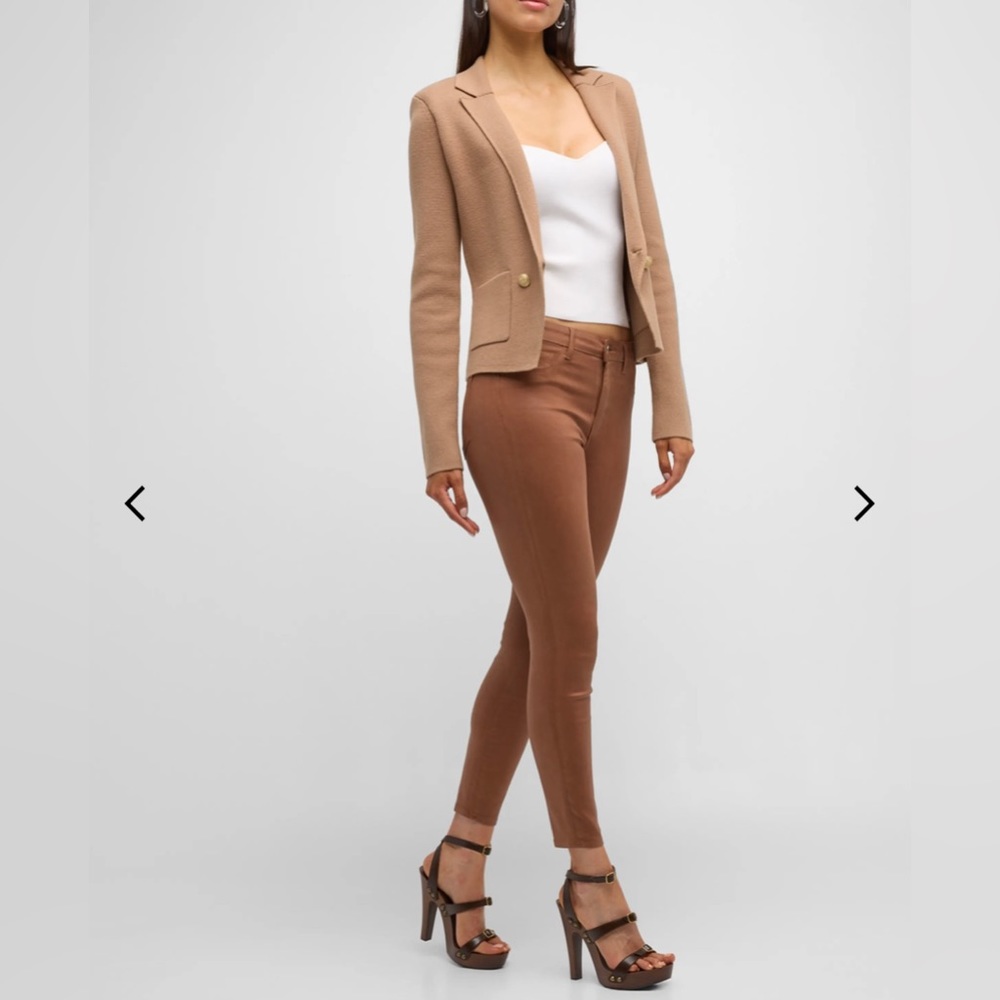 L’Agence Margo Coated Skinny High Rise Wax look  size 25‎ new without tags